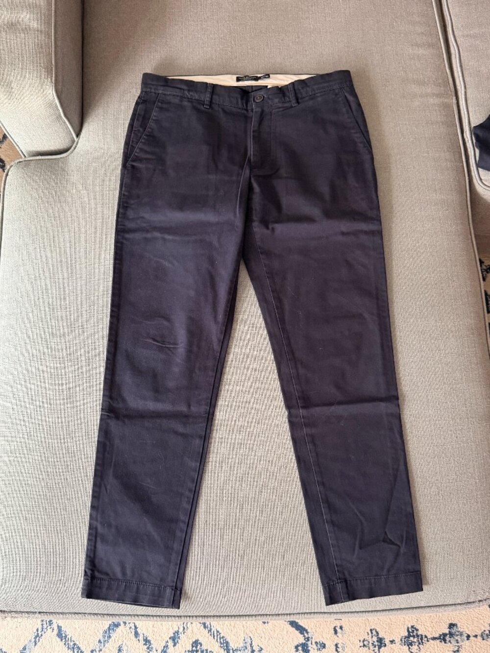Club Monaco Connor Modern Slim Fit Chinos, Navy, 30x30